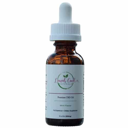 Lemah Creek Naturals 5000mg Premium Full Spectrum Mint Flavor CBD oil tincture.