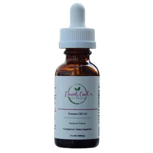 Lemah Creek Naturals 5000mg Natural flavor Premium Full Spectrum CBD Oil tincture.