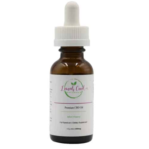 Lemah Creek Naturals 1000mg Mint flavor Premium Full Spectrum CBD Oil tincture.