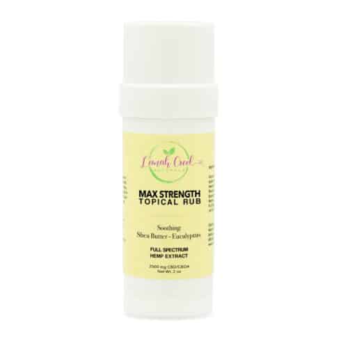Maximum Strength Pain Relief Rub with 2500mg of CBD-new by Lemah Creek Naturals.